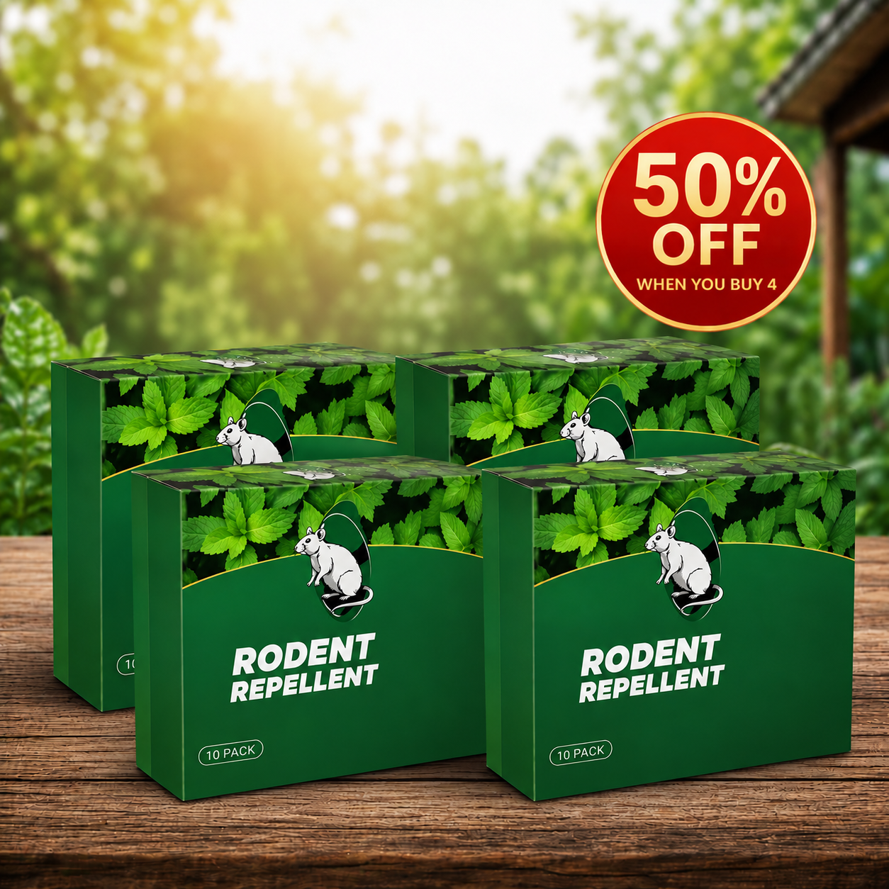 🟢 Natural Peppermint Rodent Repellent Tablets