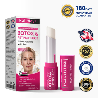 👨‍⚕️Made and shipped from USA 💫Rolimey® Botox & Retinol Shot Wrinkle Reducing Multi Balm - Last Day Promotion 70% OFF