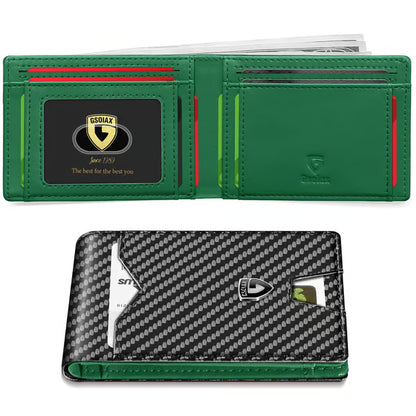 Frolunora®  Men's Slim Wallet with RFID Blocking