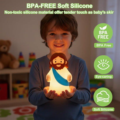 Frolunora® Glowing Jesus Tap Light Easter Ornament: Merge Playful Charm with His Care