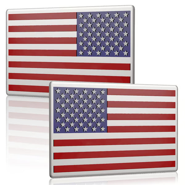 Frolunora® 3D All-Black American Flag Emblem Decal
