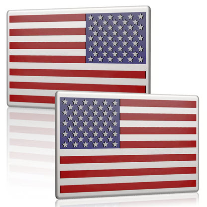 Frolunora® 3D All-Black American Flag Emblem Decal