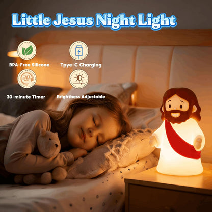 Frolunora® Glowing Jesus Tap Light Easter Ornament: Merge Playful Charm with His Care
