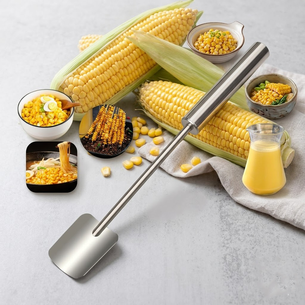 Elyviana Stainless Steel Corn Peeler – Premium Kernel Stripping Tool