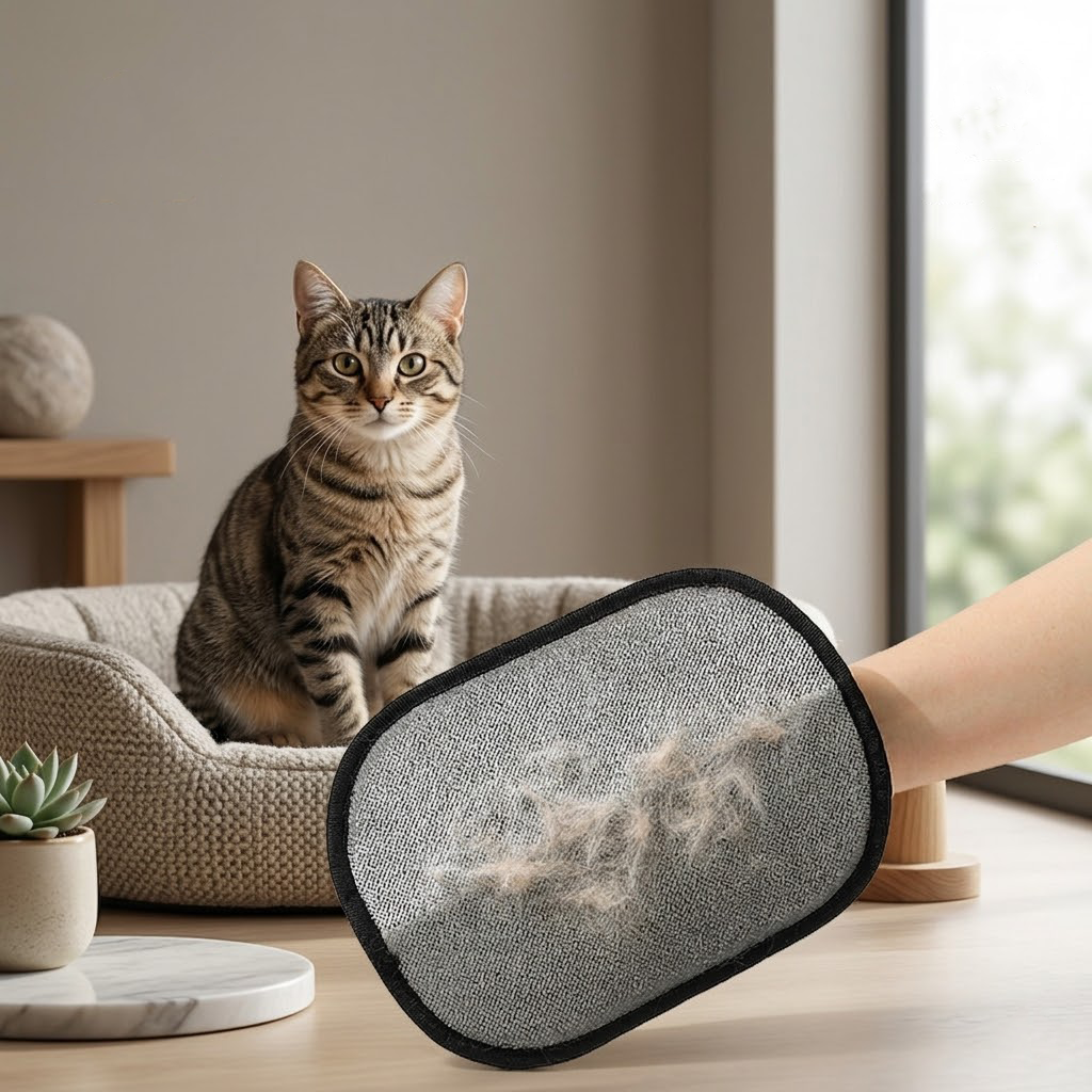 Reusable Pet Hair Remover Mitt – Professional Magic Brush for Furniture, Couch, and Clothing