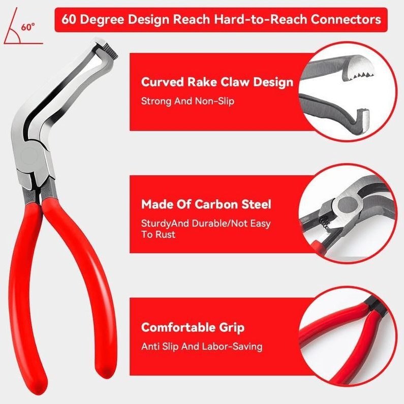 Frolunora® High-Carbon Steel Automotive Electrical Disconnect Pliers Kit - Multi-Function Auto Repair Removal Tools