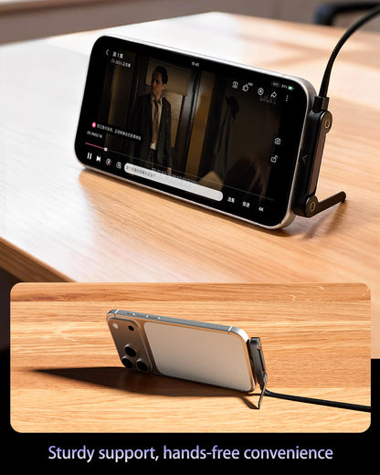 Frolunora® 2-in-1 Invisible Holder Charger Cable - 240W Super Fast Charging Cord with Built-In Phone Stand