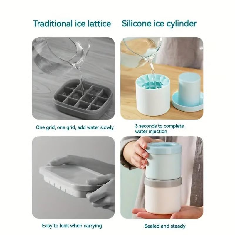 Frolunora® Quick-Freezing Silicone Ice Cube Mold ❄️Summer Chill Essential!
