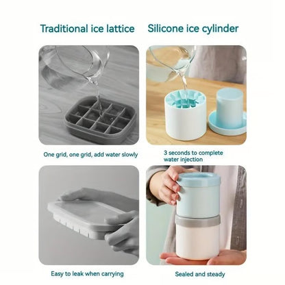 Frolunora® Quick-Freezing Silicone Ice Cube Mold ❄️Summer Chill Essential!