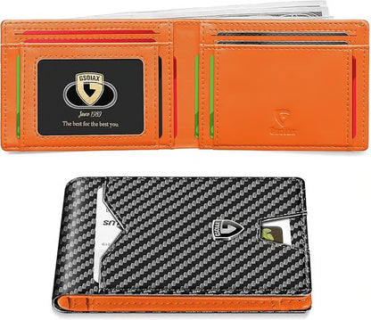 Frolunora®  Men's Slim Wallet with RFID Blocking