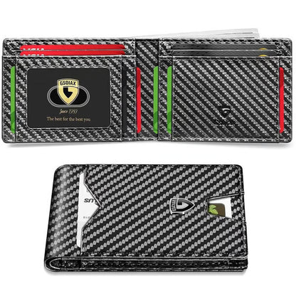 Frolunora®  Men's Slim Wallet with RFID Blocking