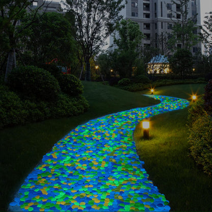 ✨Glow Anywhere – 200PCS Colorful Glow-in-the-Dark Garden Stones for Magical Night Paths