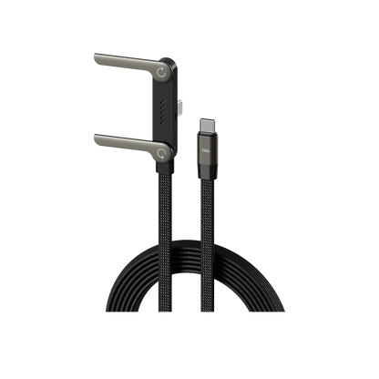 Frolunora® 2-in-1 Invisible Holder Charger Cable - 240W Super Fast Charging Cord with Built-In Phone Stand