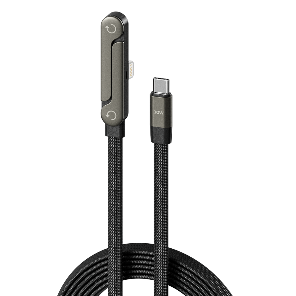 Frolunora® 2-in-1 Invisible Holder Charger Cable - 240W Super Fast Charging Cord with Built-In Phone Stand
