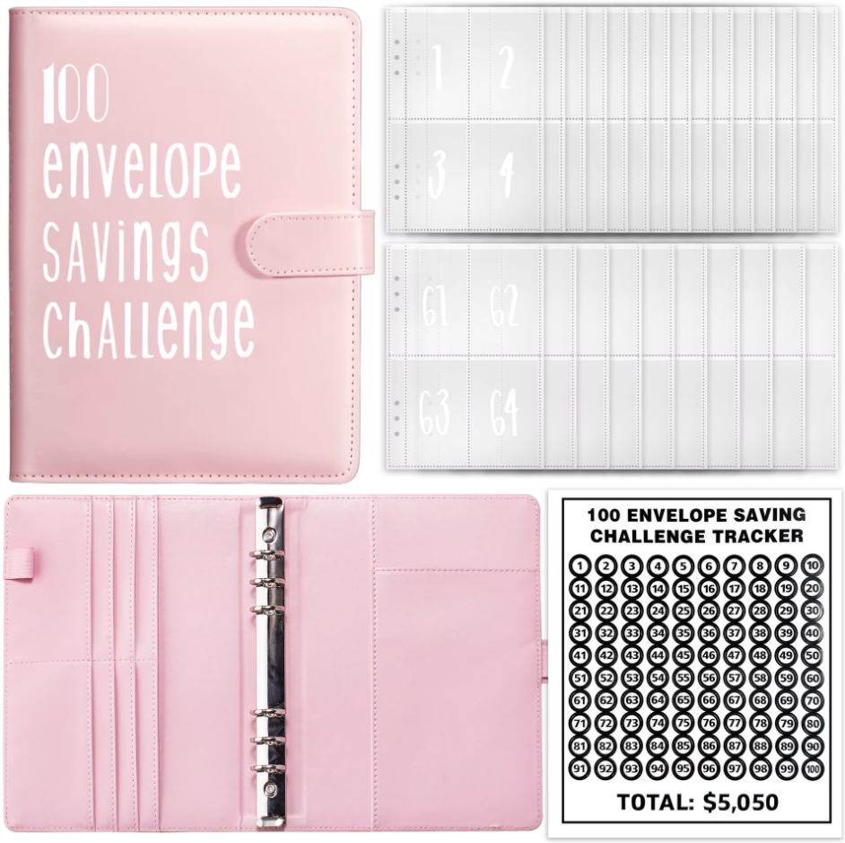 Frolunora®  100 Envelope Savings Challenge Book