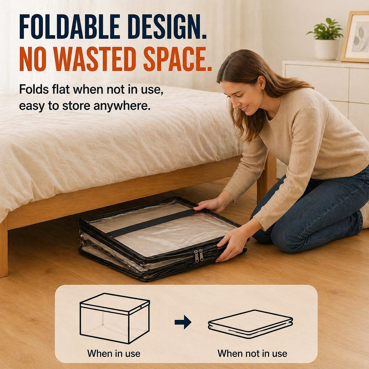 🔥LAST DAY 50% OFF - 📦Large Heavy-Duty Thick Plastic Clear Storage Bag for Clothes, Moving & Storage（upsell）