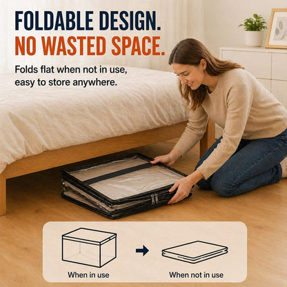 🔥LAST DAY 50% OFF - 📦Large Heavy-Duty Thick Plastic Clear Storage Bag for Clothes, Moving & Storage（upsell）
